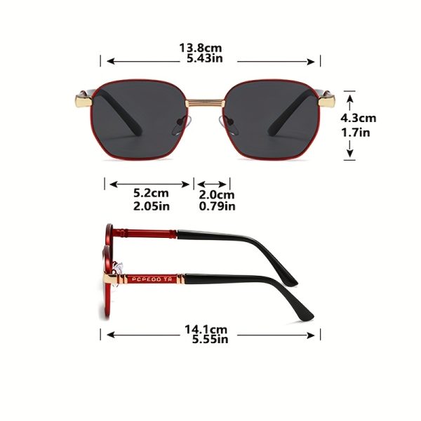 product-fancy-93d19b70-c01a-4957-af9b-457aabfebe21 Unisex Classic Metal Frame Eyeglasses – Fashion Business Style