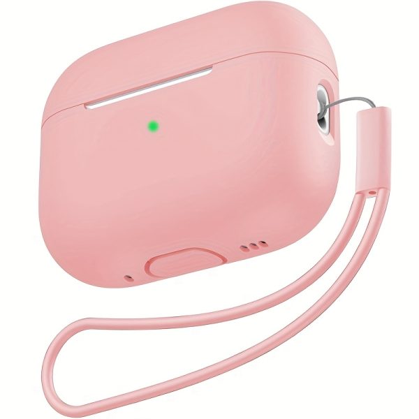 Silicone Protective Case for AirPods Pro 2 – Black with Lanyard